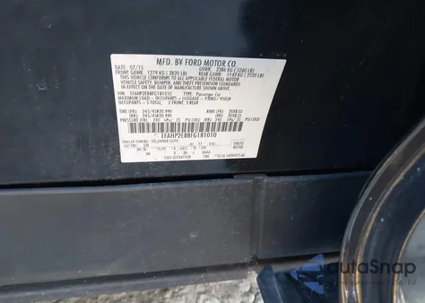 2015 Ford Taurus Sel z USA, uszkodzony, nr VIN 1FAHP2E88FG181010